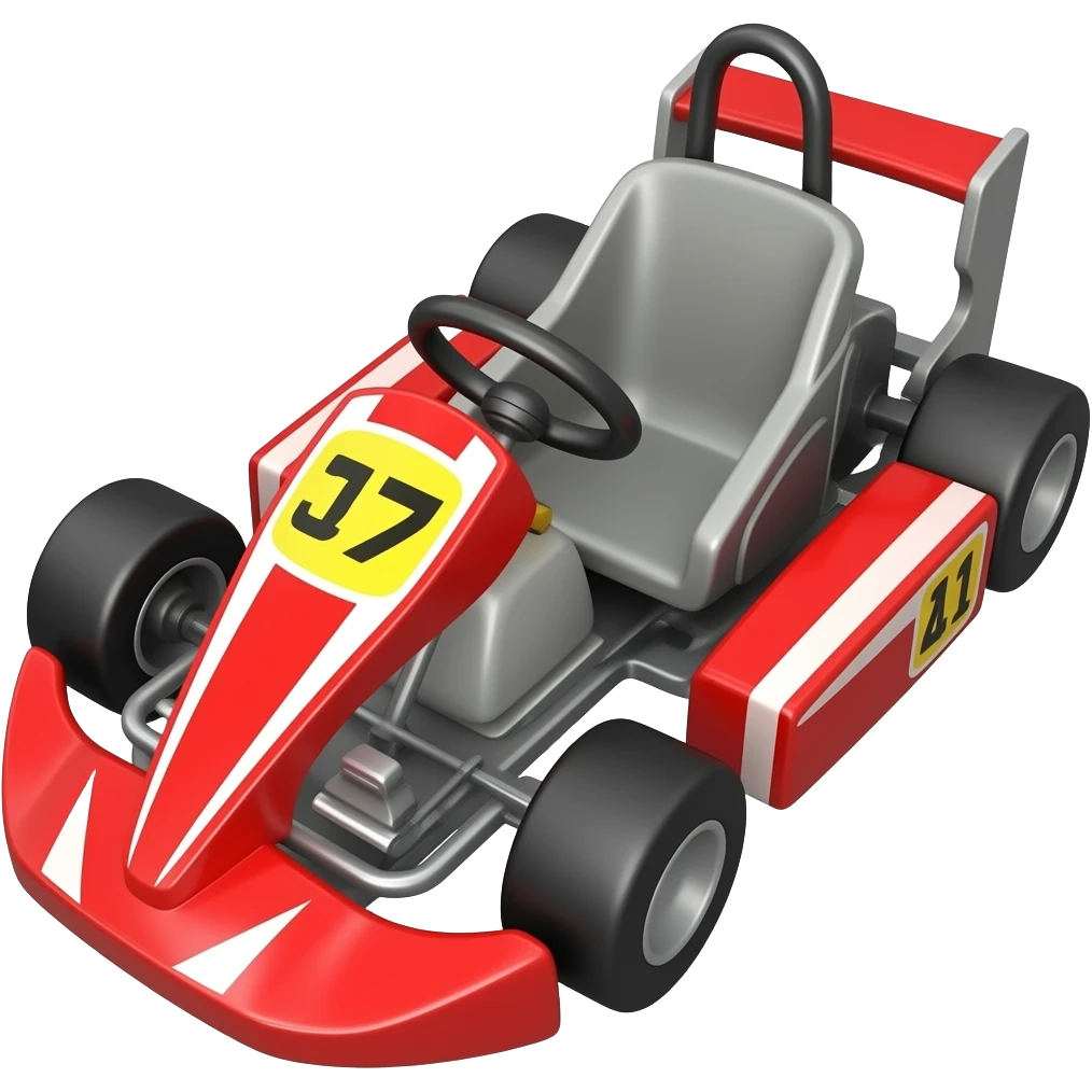 Red racing kart emoji