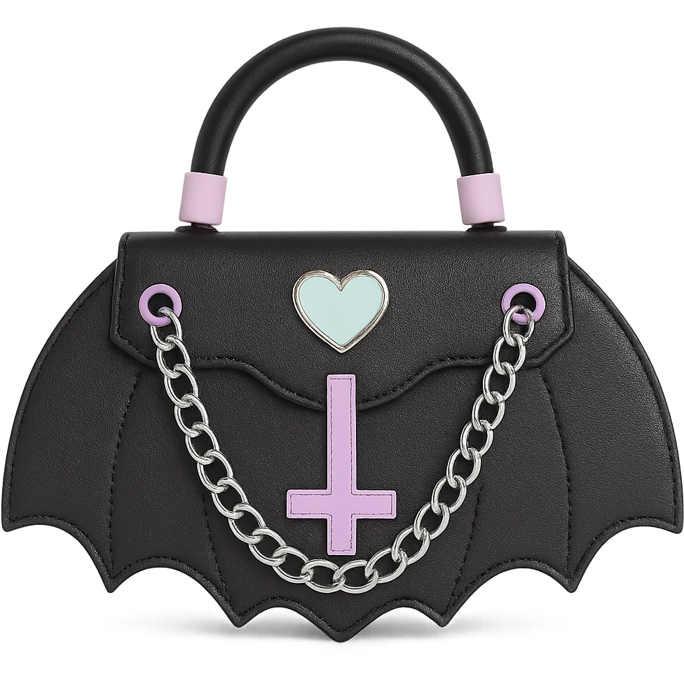 pastel goth black object remove background emoji