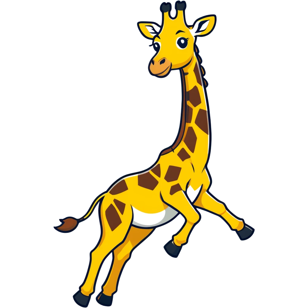 giraffe doing a backflip  emoji