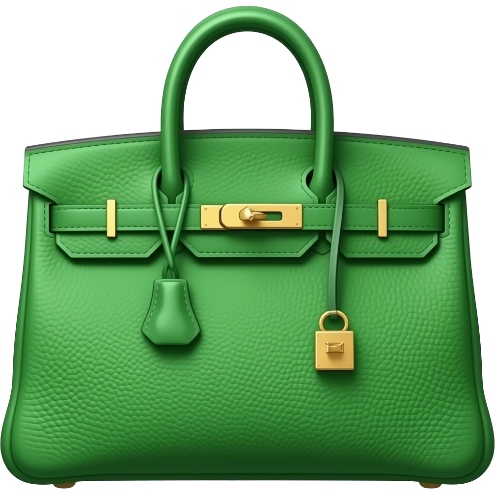 green hermes bag emoji