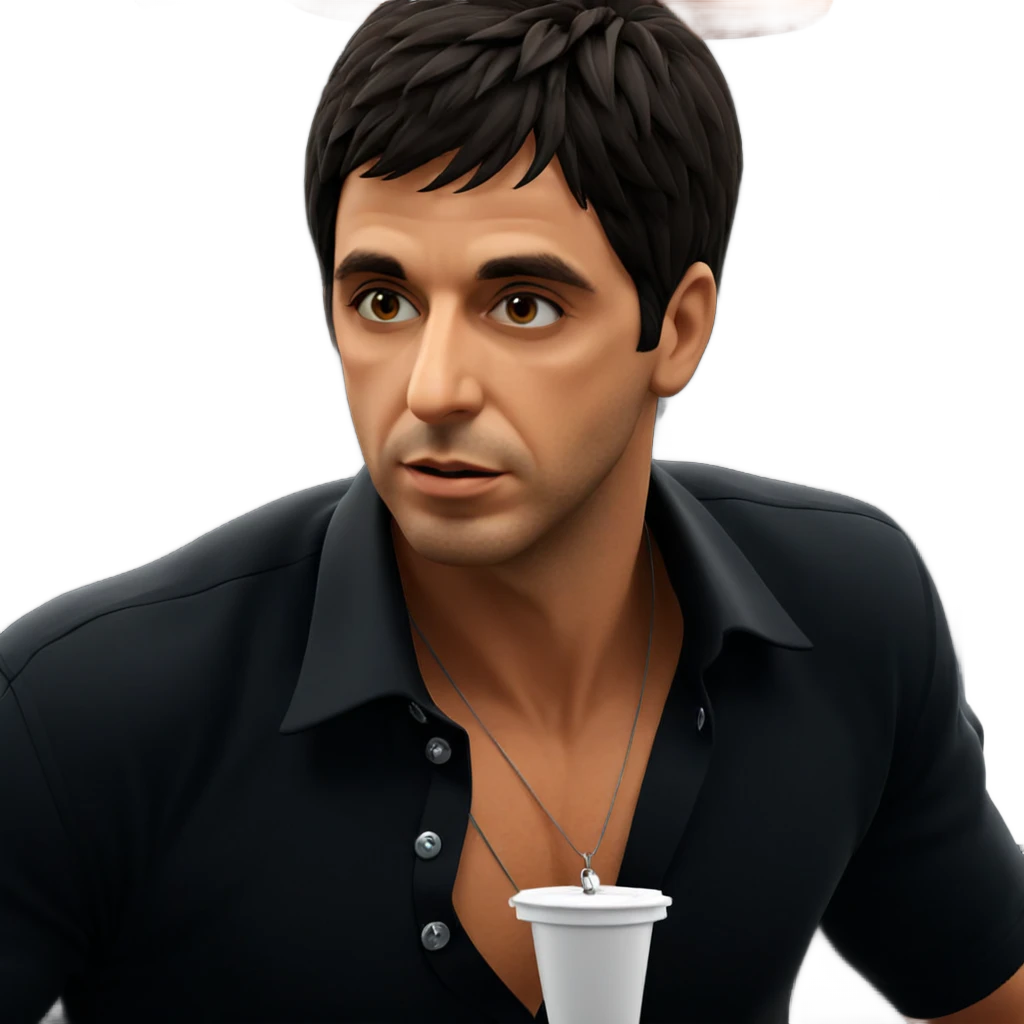 boy in black shirt necklace emoji