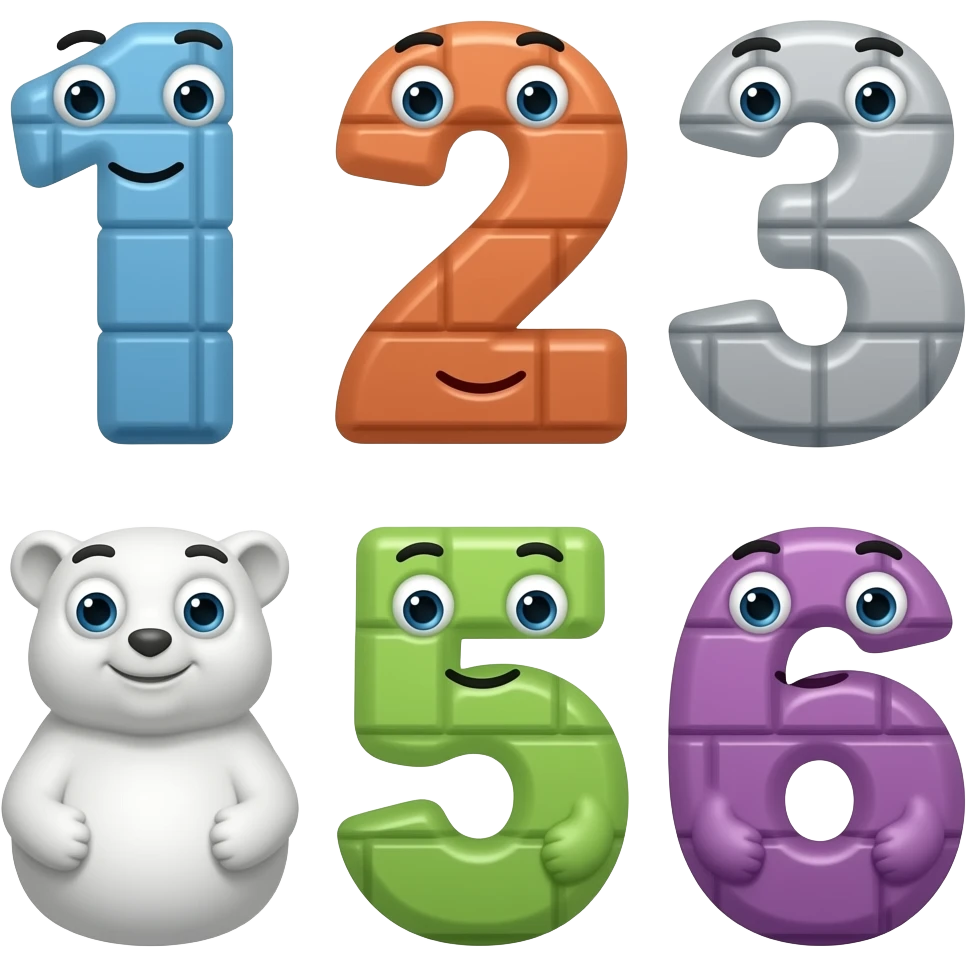 Numberblocks Intro but Three And Six have Bellies Version emoji