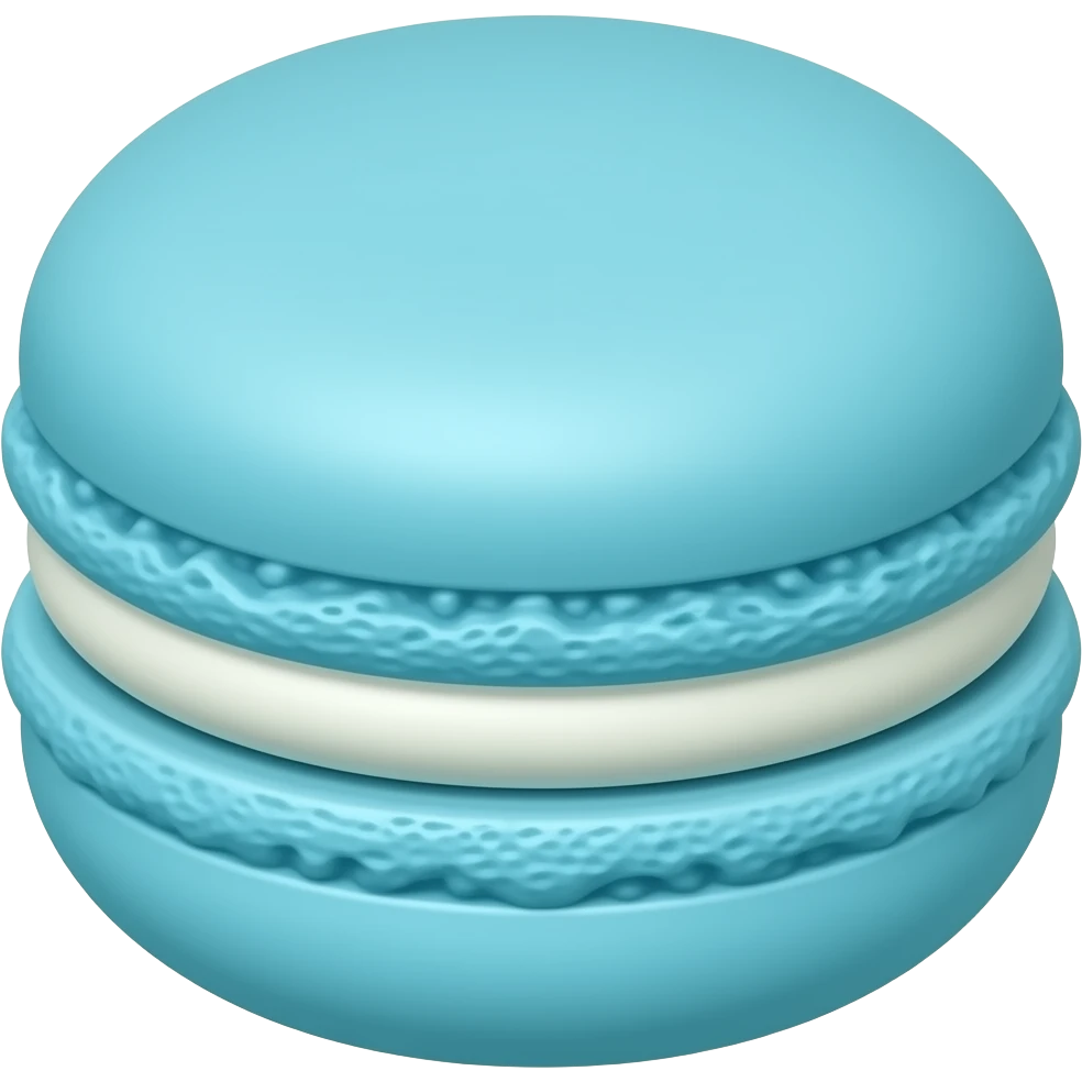 Macaron  azul emoji