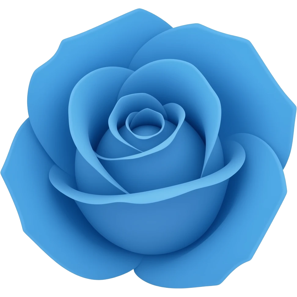 Blue rose emoji