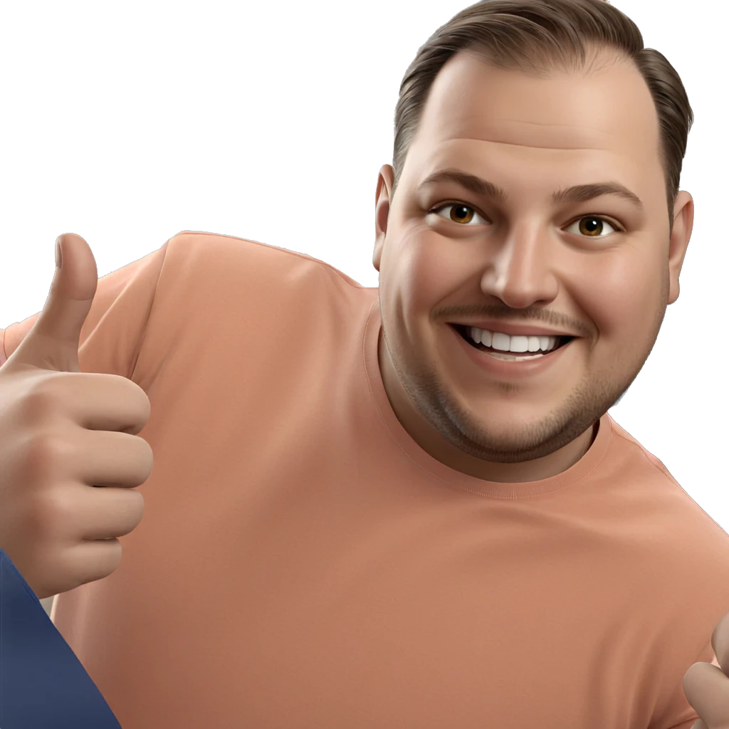 smiling male portrait indoors emoji