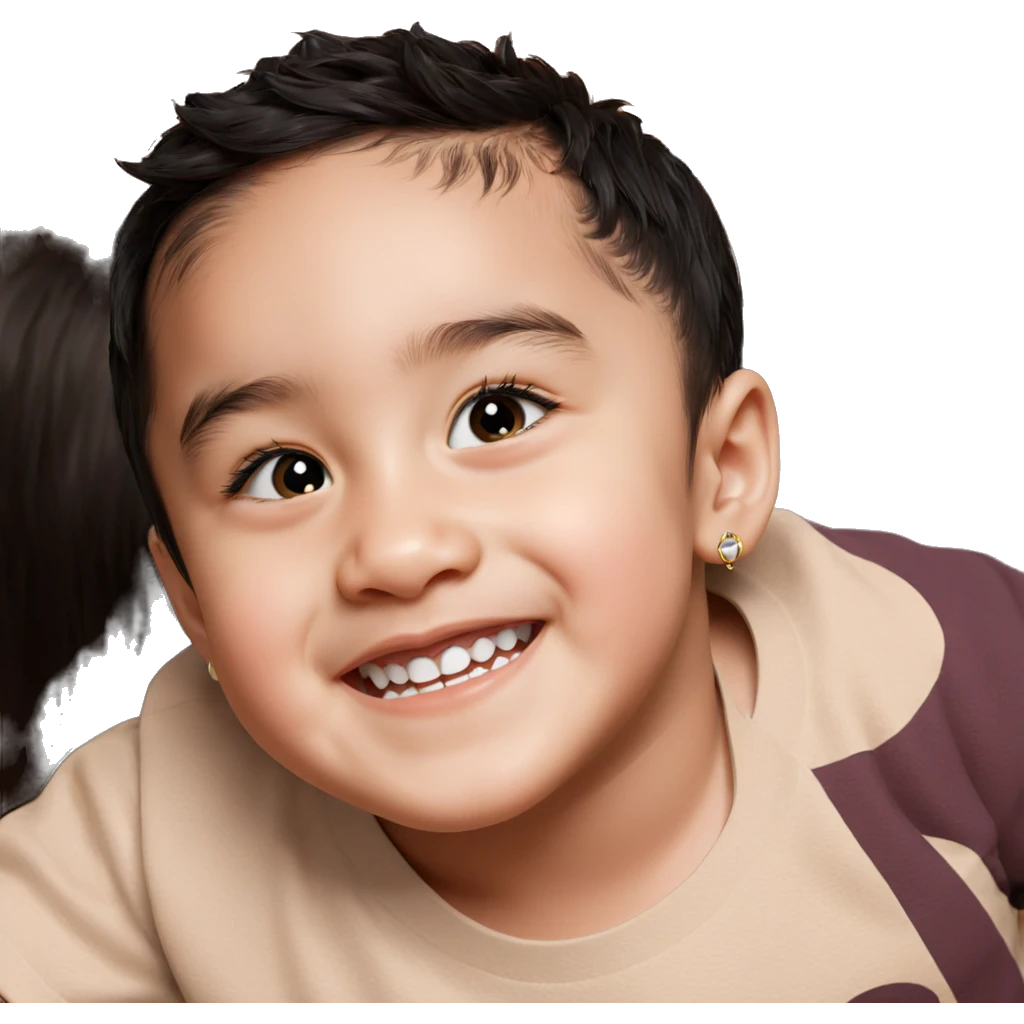 black haired boy with earrings emoji