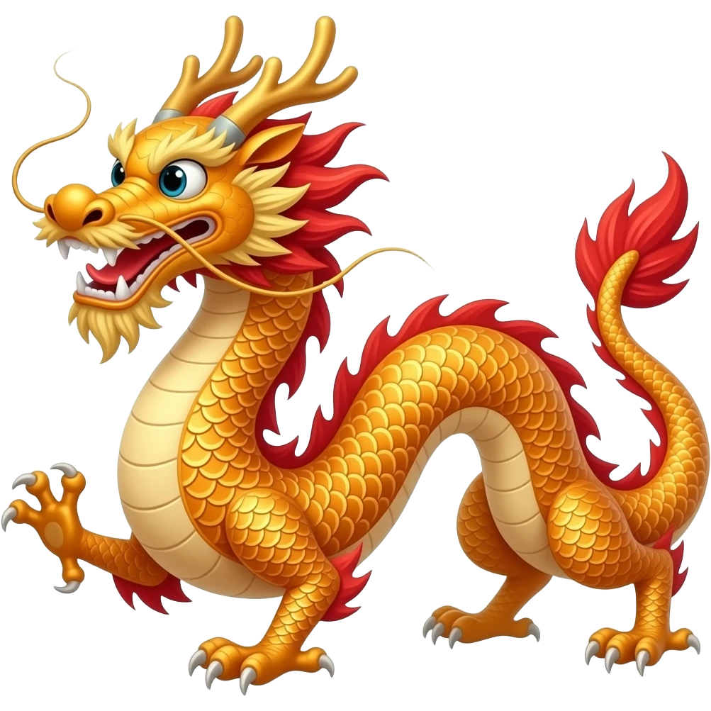 Chinese Dragon dance without poles. Dragon can’t swish and swish emoji