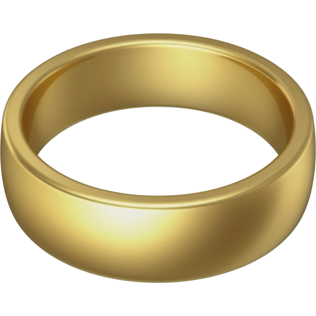 anillo de oro femenino emoji