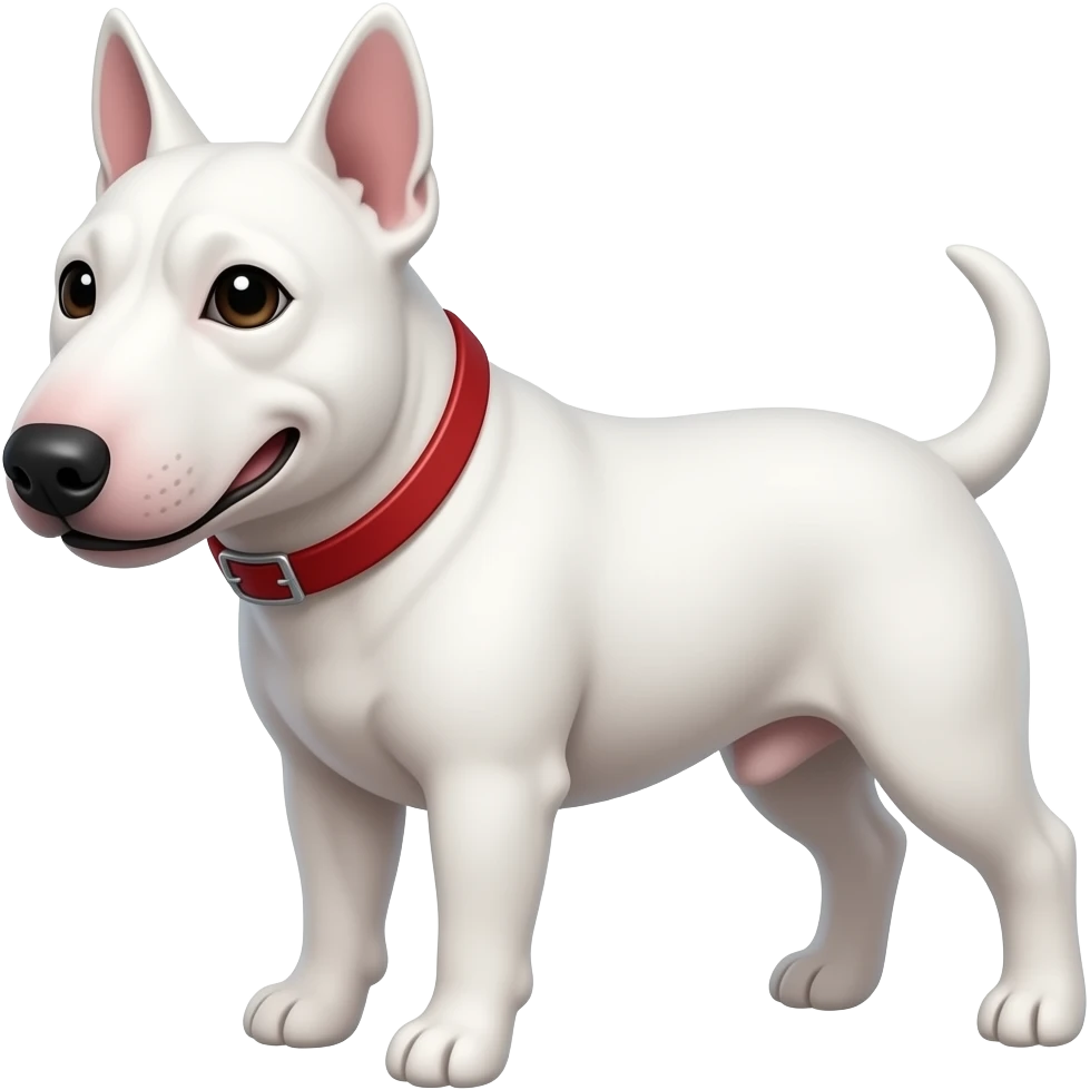 White english bull terrier emoji