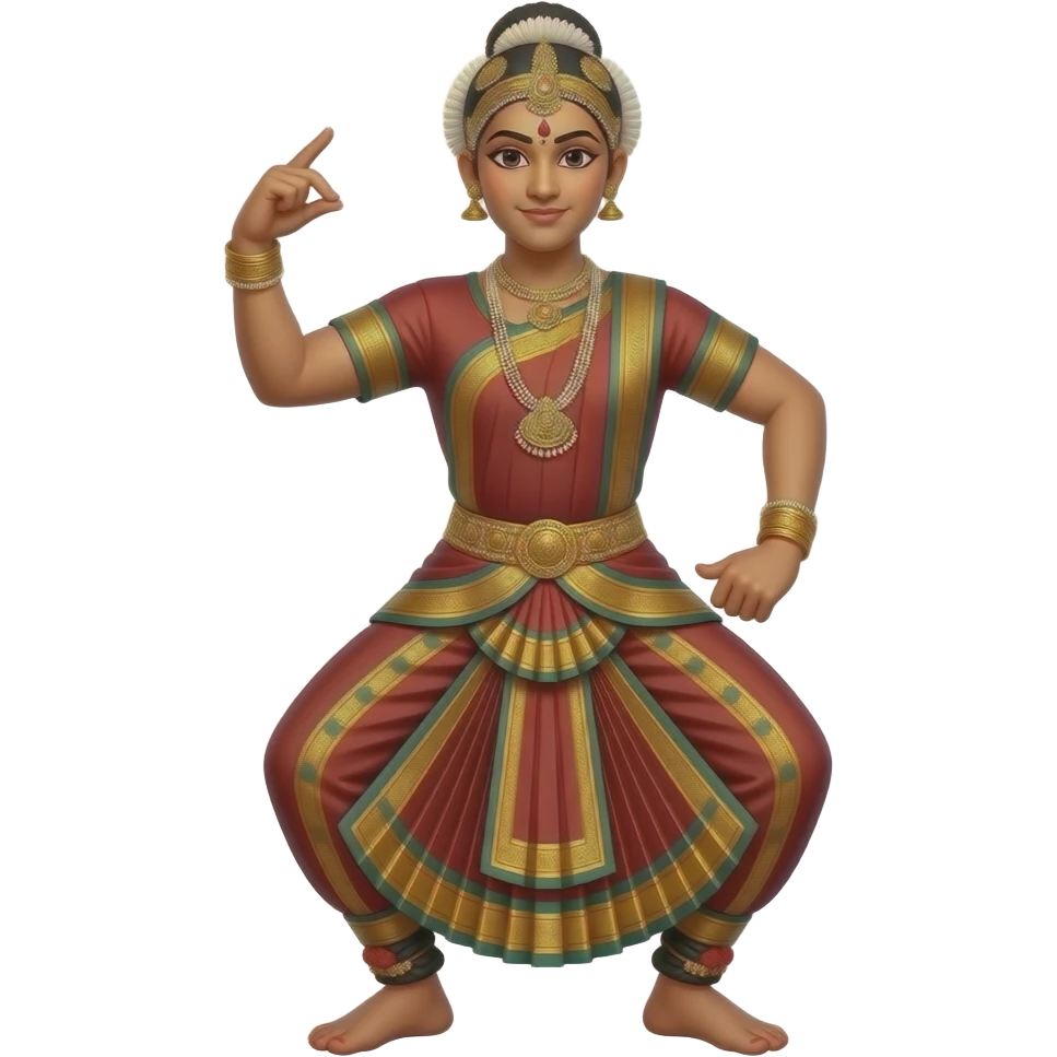 Bharatanatyam dance male emoji
