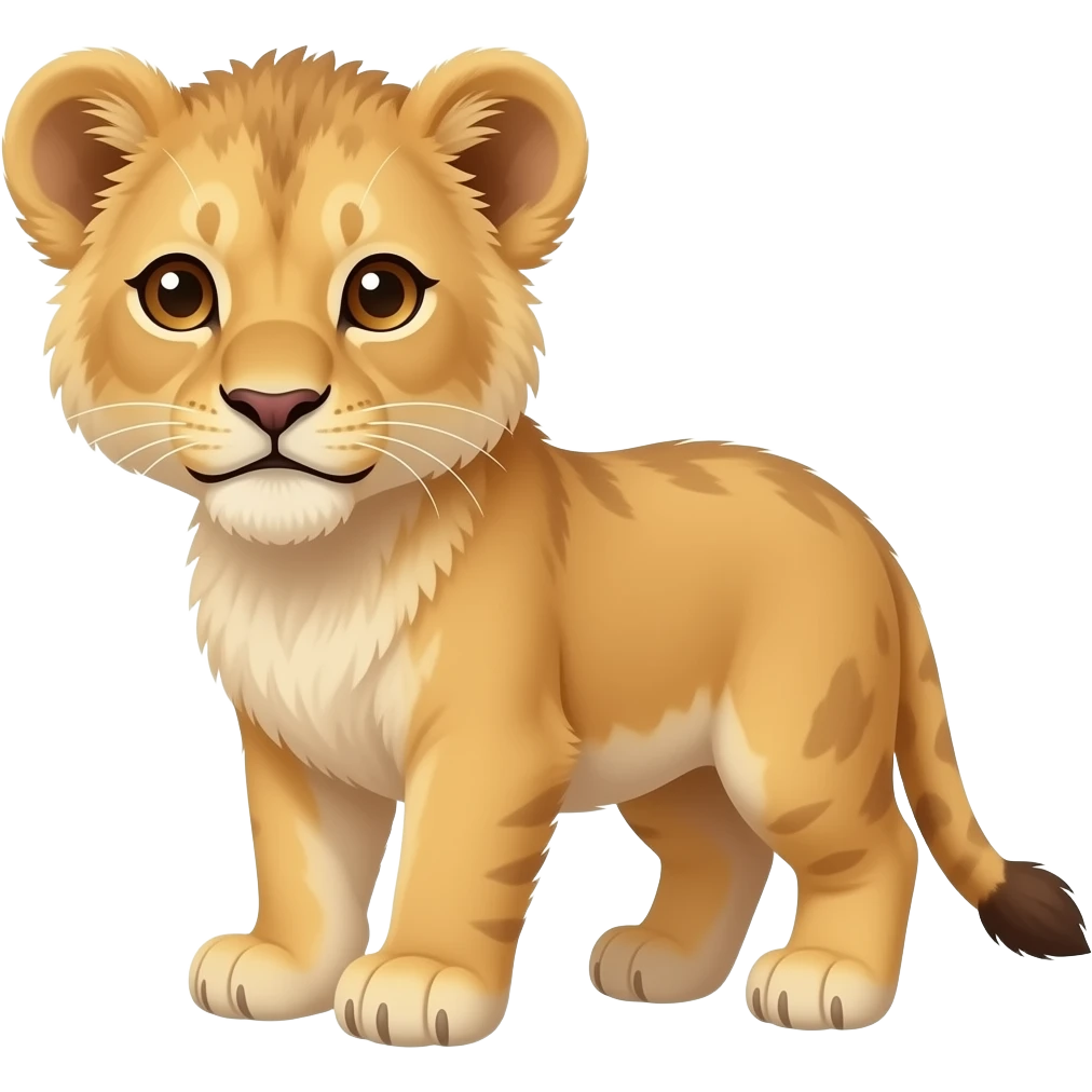 A baby lioness emoji emoji