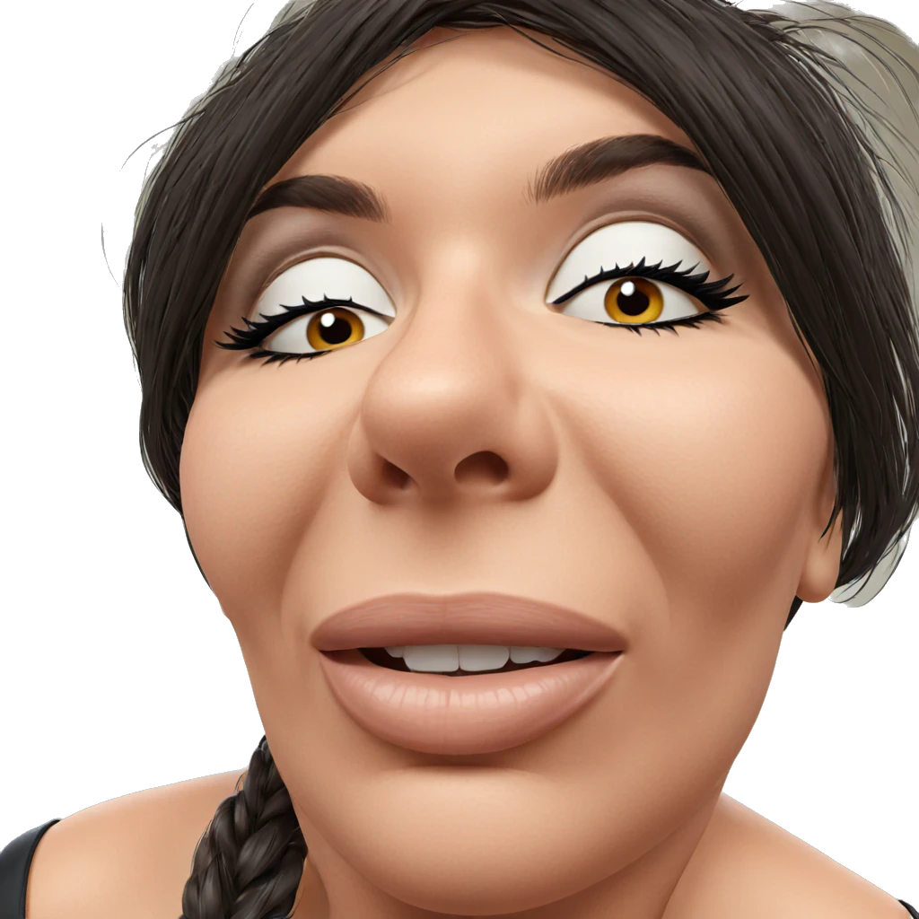 realistic portrait of girl emoji