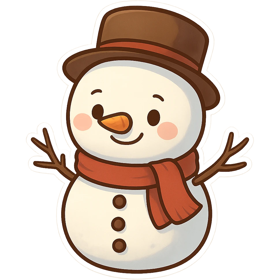 snowman remove background emoji
