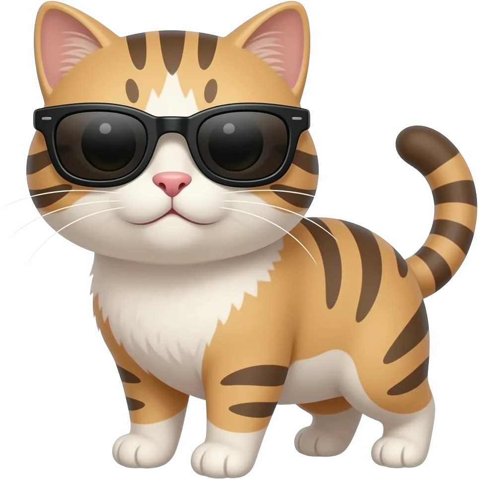 Cat wearing sunglasses emoji