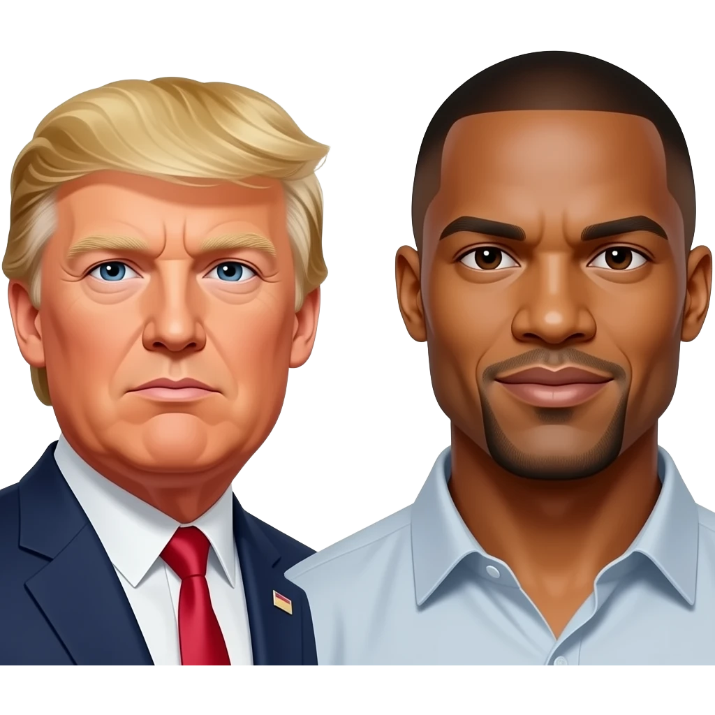 trump vs dwayne johnson emoji