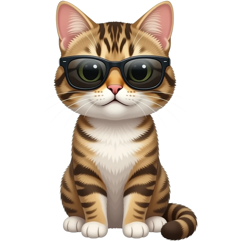 Cat wearing sunglasses emoji