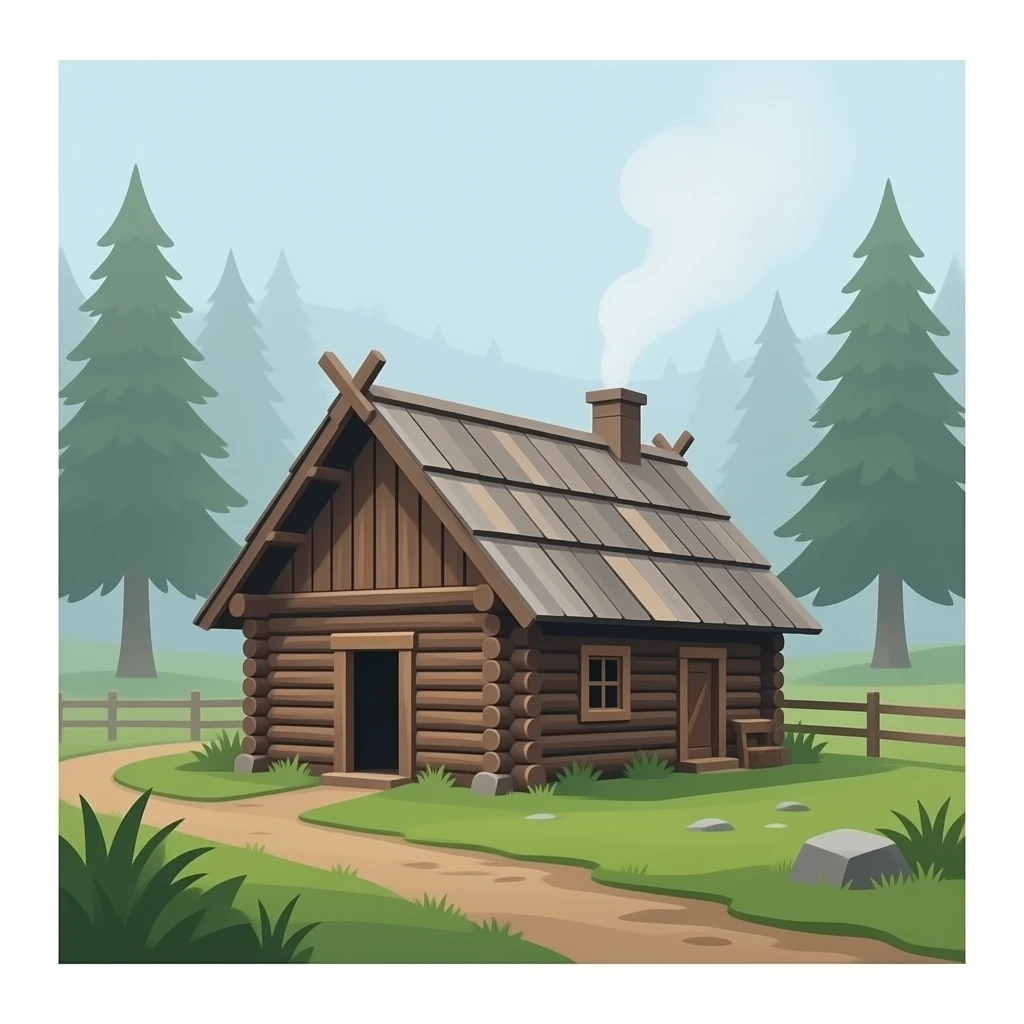 The old hut emoji