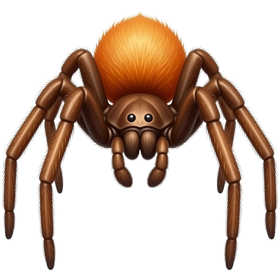 long legs spider orange and pink hair emoji