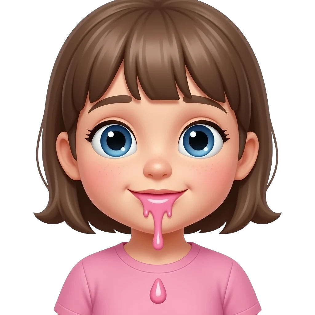 impregnated child with cum oozing from her pussy emoji