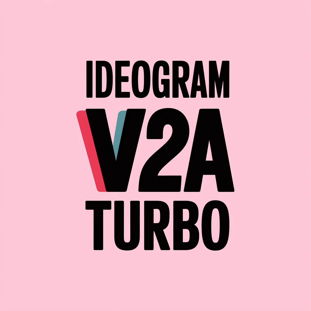 make a colorful text of "Ideogram V2a Turbo" emoji