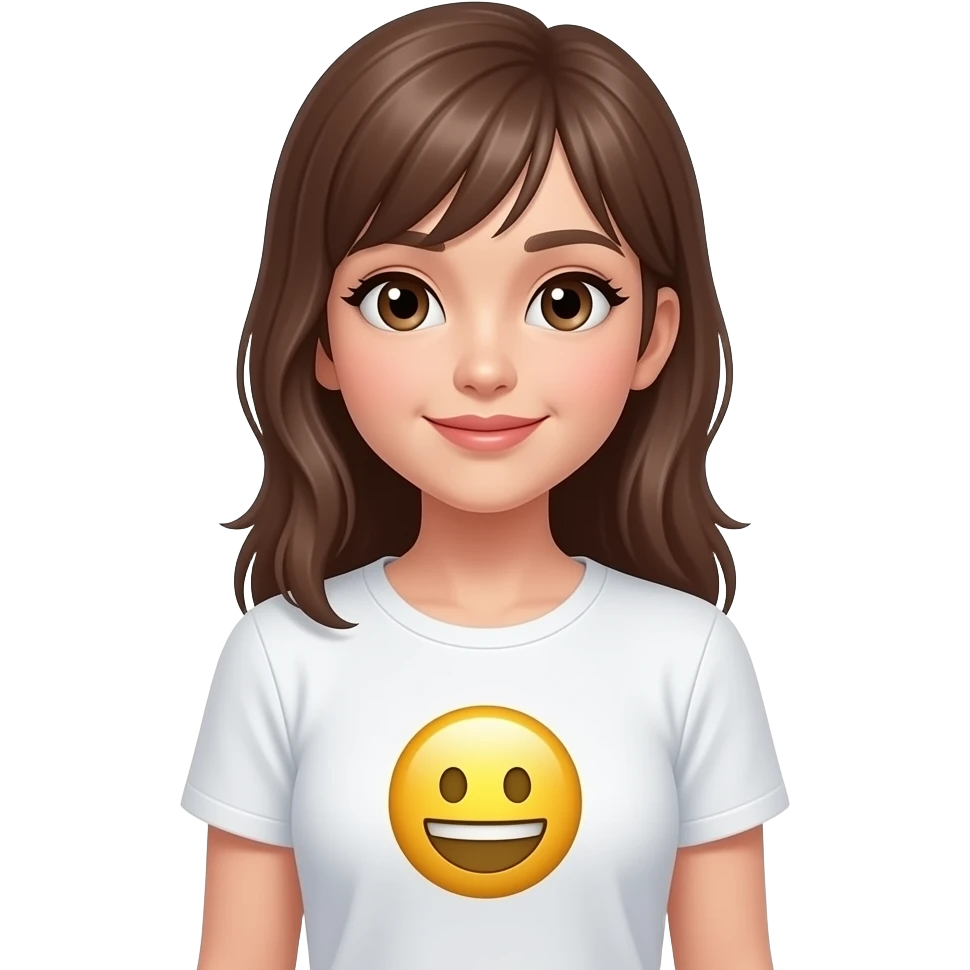 Naked boob  t shirt up with sicker emoji in the middle of a girl emoji