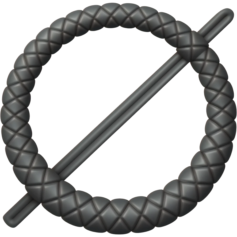 A black whip straight emoji