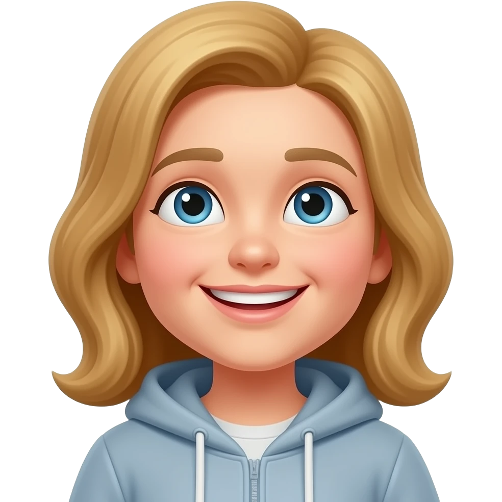 One person look the Sky with smile emoji