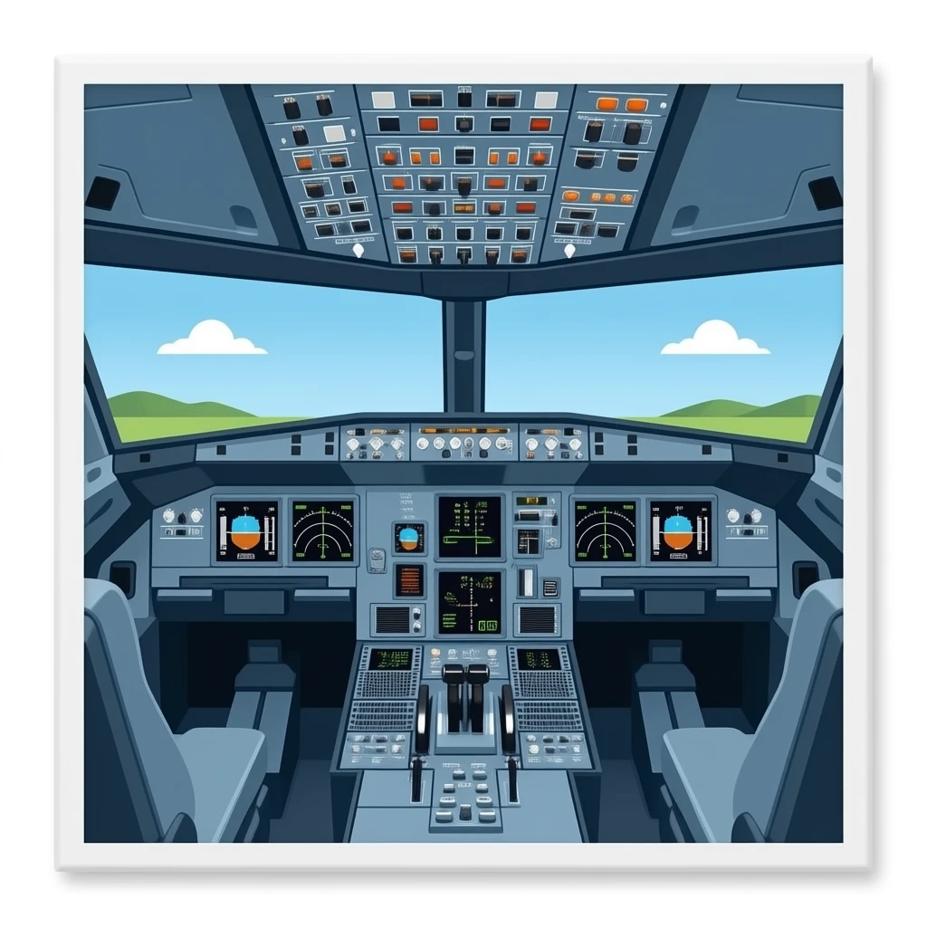 boeing 747 cockpit emoji