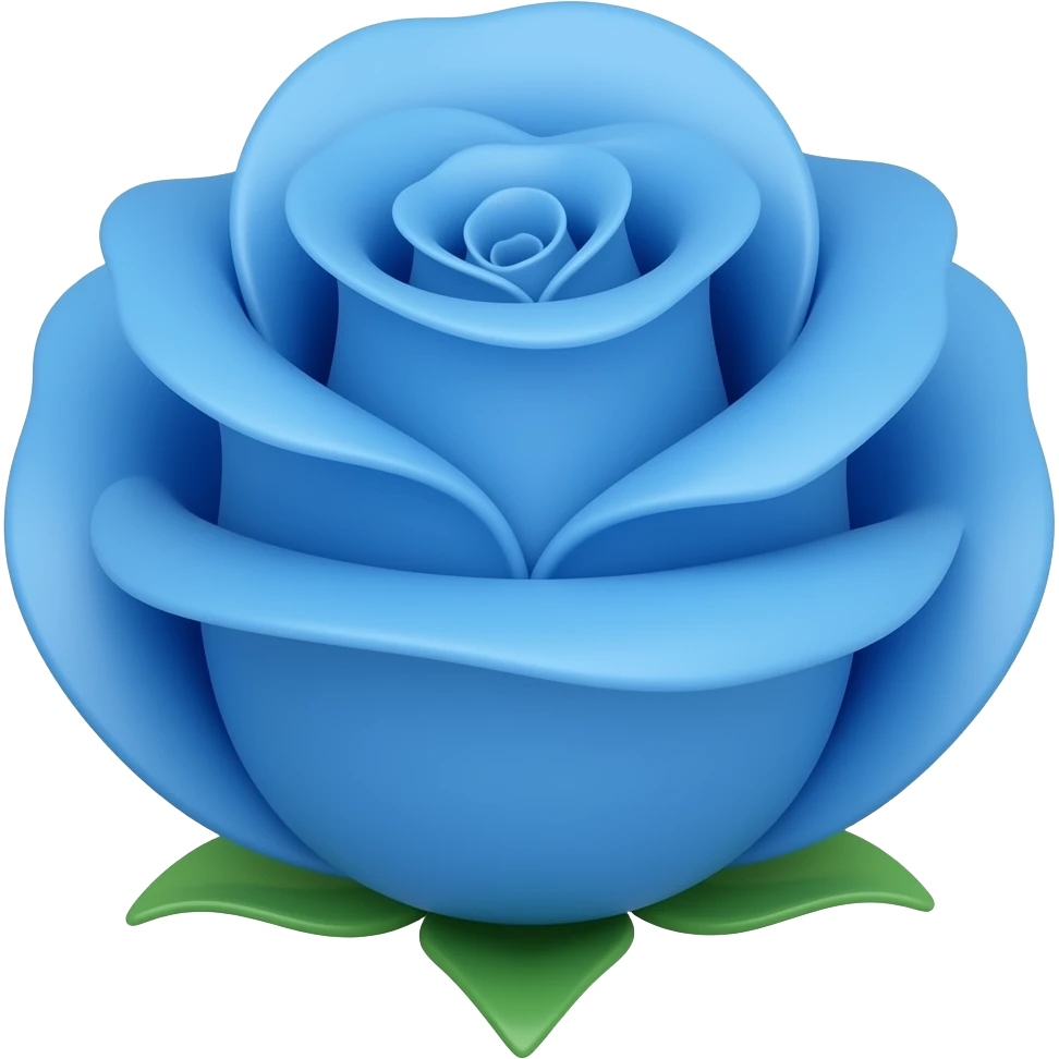 Una rosa azul lo más parecida a un emoji de whattsapp emoji