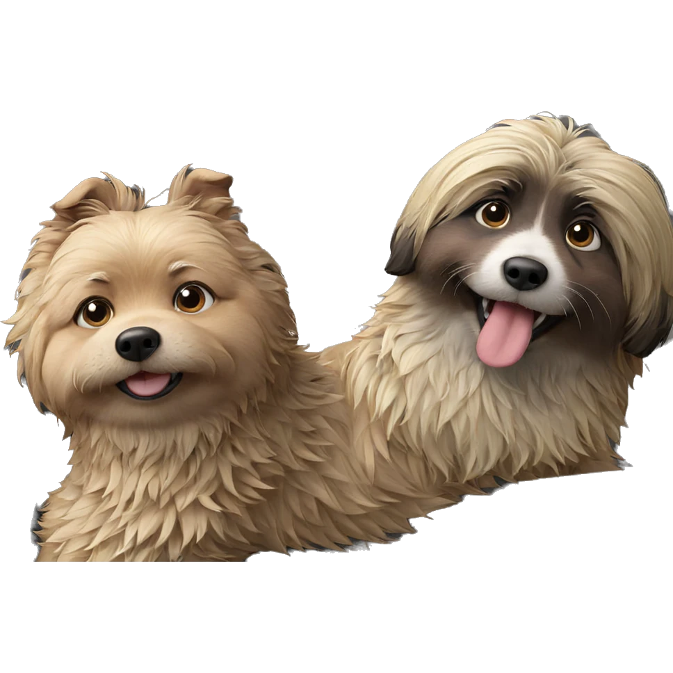 playful dog on couch emoji