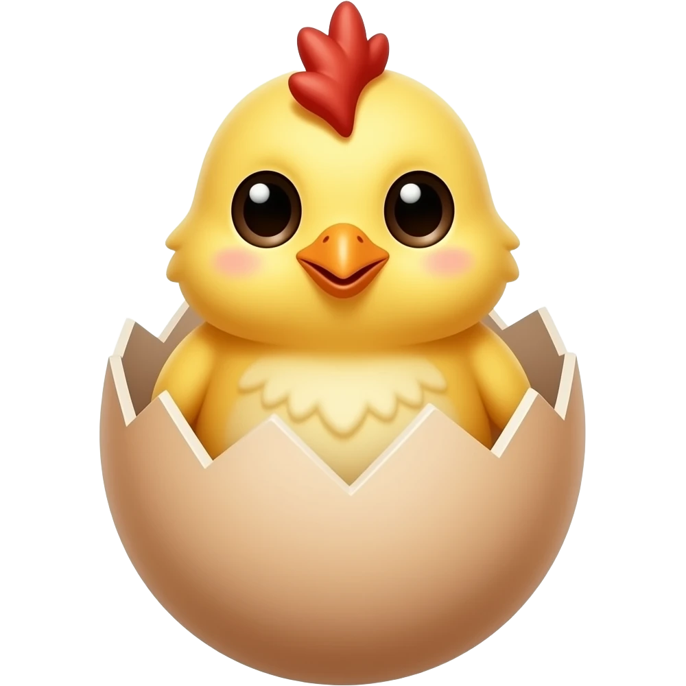 Птенец птицы Феникс в яйце emoji