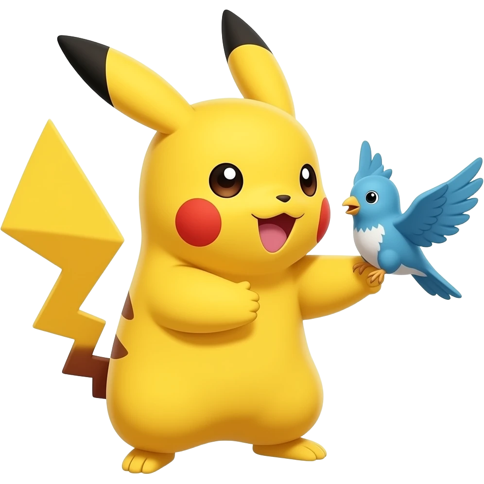 pikachu shooting the bird emoji