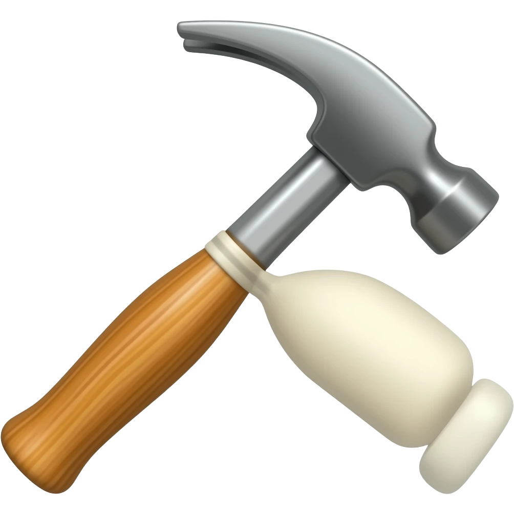 martilllo inclinado a la derecha emoji