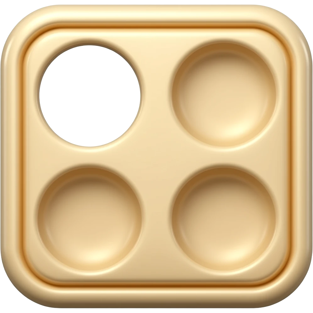 Gripping Charm' indentations, four circular dimples emoji