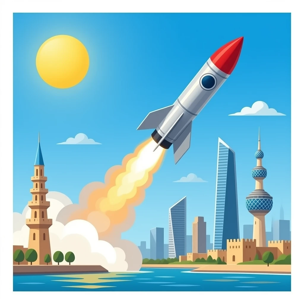 Kuwait Towers missiles emoji