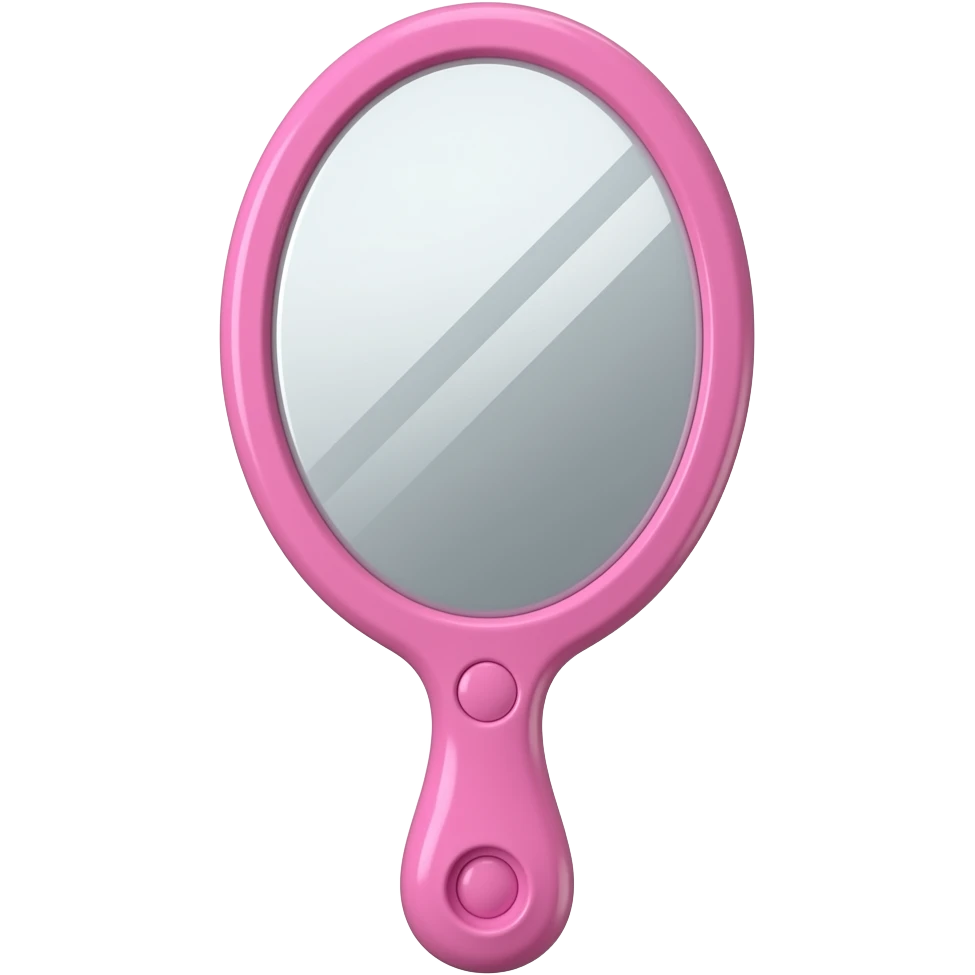 pink handheld mirror emoji