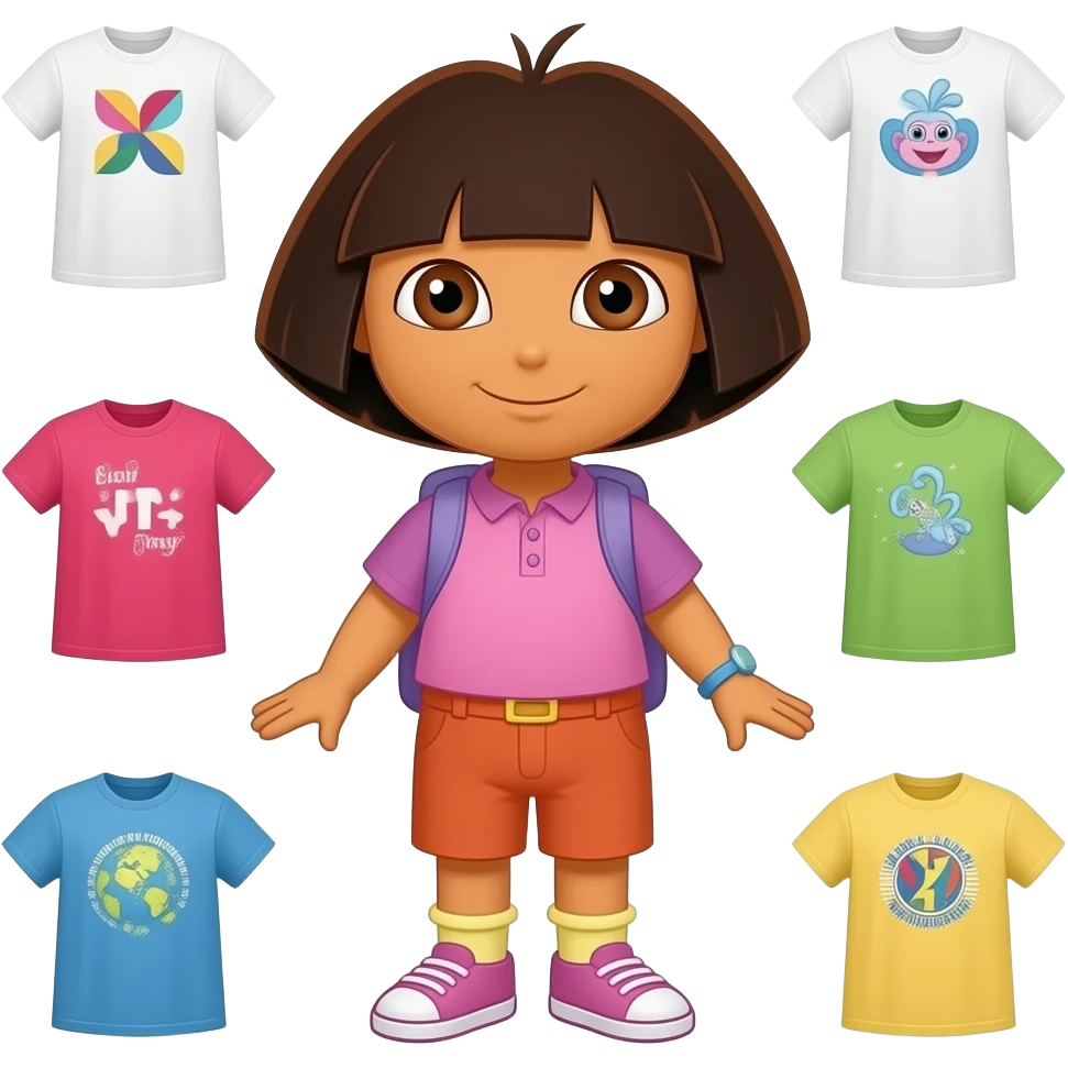 Dora l exploratice avec une puff et des tn emoji