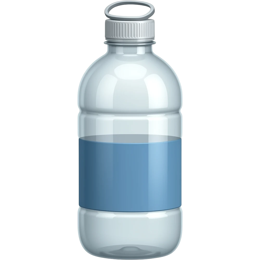 Botella de agua blanca emoji