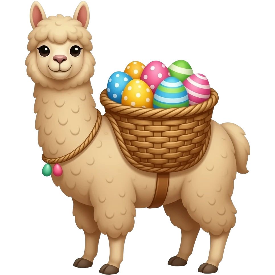 Alpaca for easter emoji