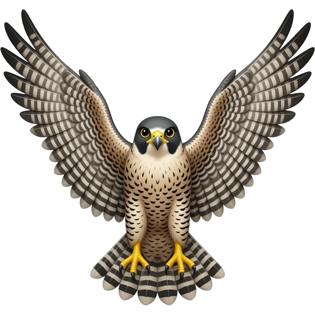 Falcon wing spread emoji