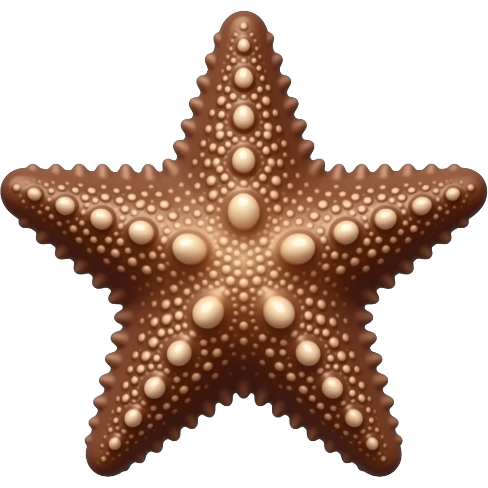 Chocolate starfish emoji