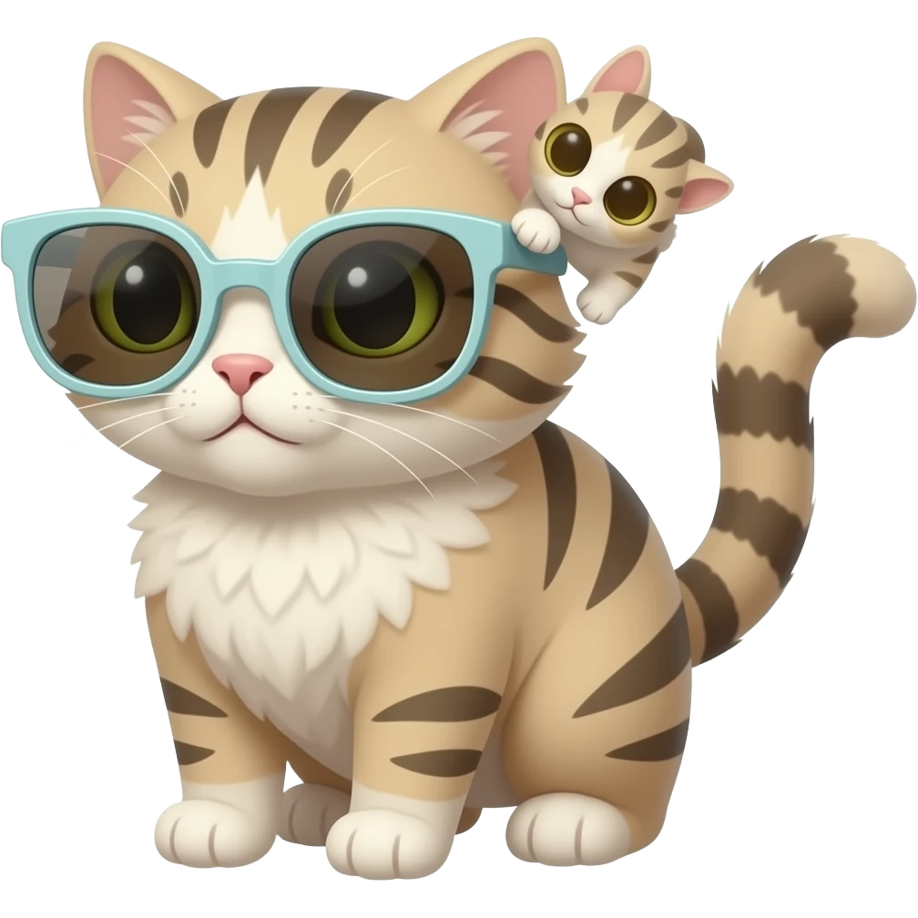 Cat wearing sunglasses emoji