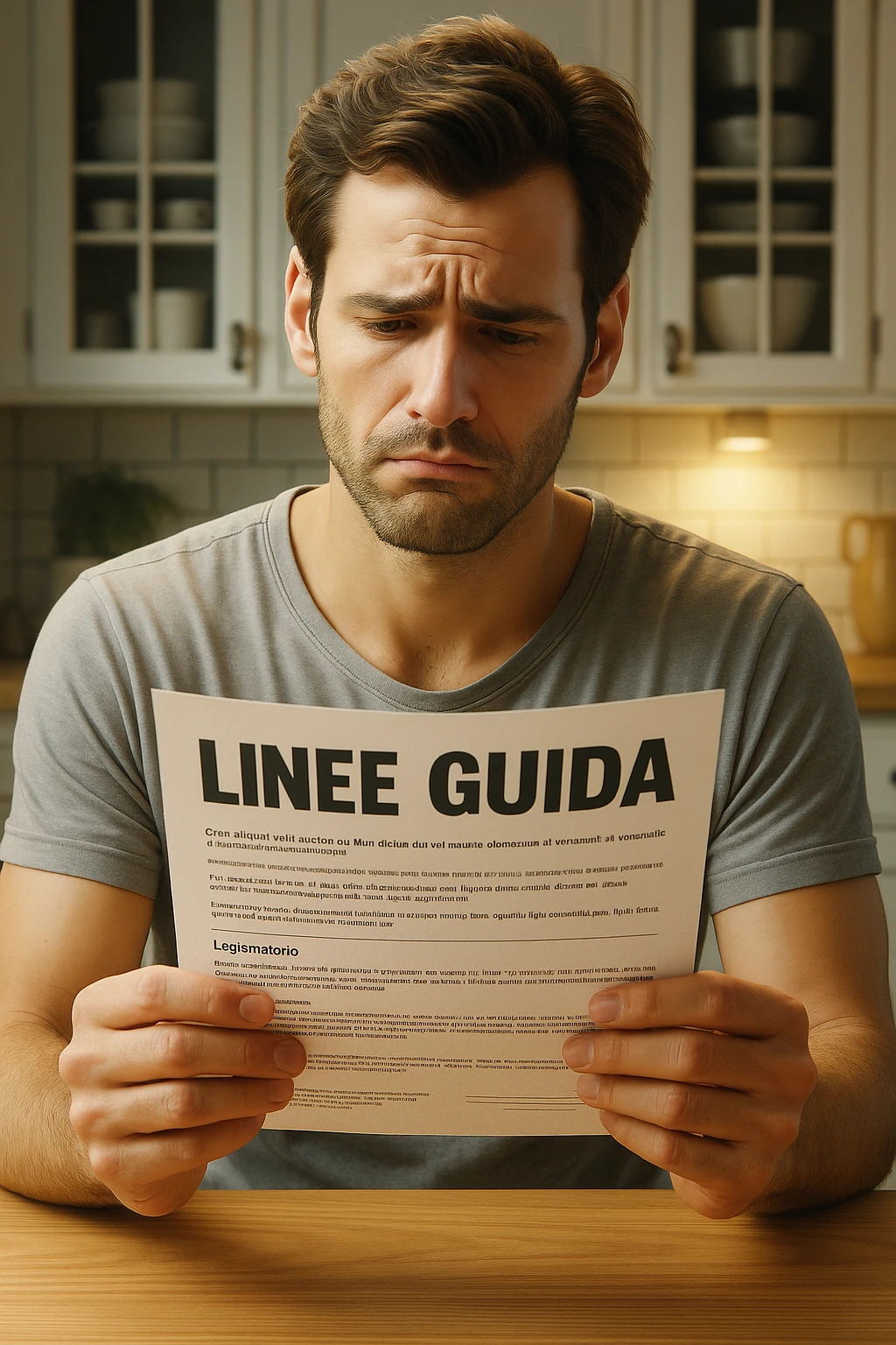 FALLA IDENTICA A QUESTA MA SUL FOGLIO SCRIVI "LINEE GUIDA" IN ITALIANO emoji