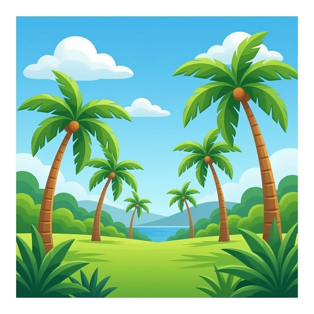 Tropical trees emoji