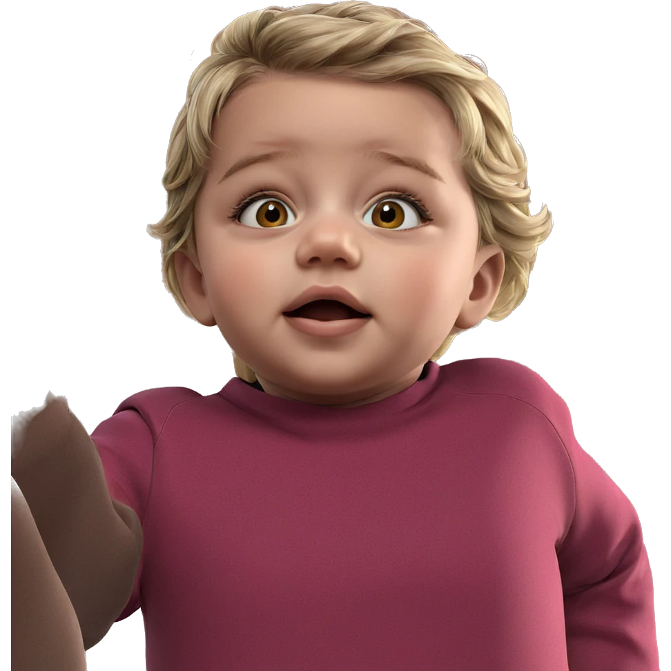 blonde girl looking up emoji