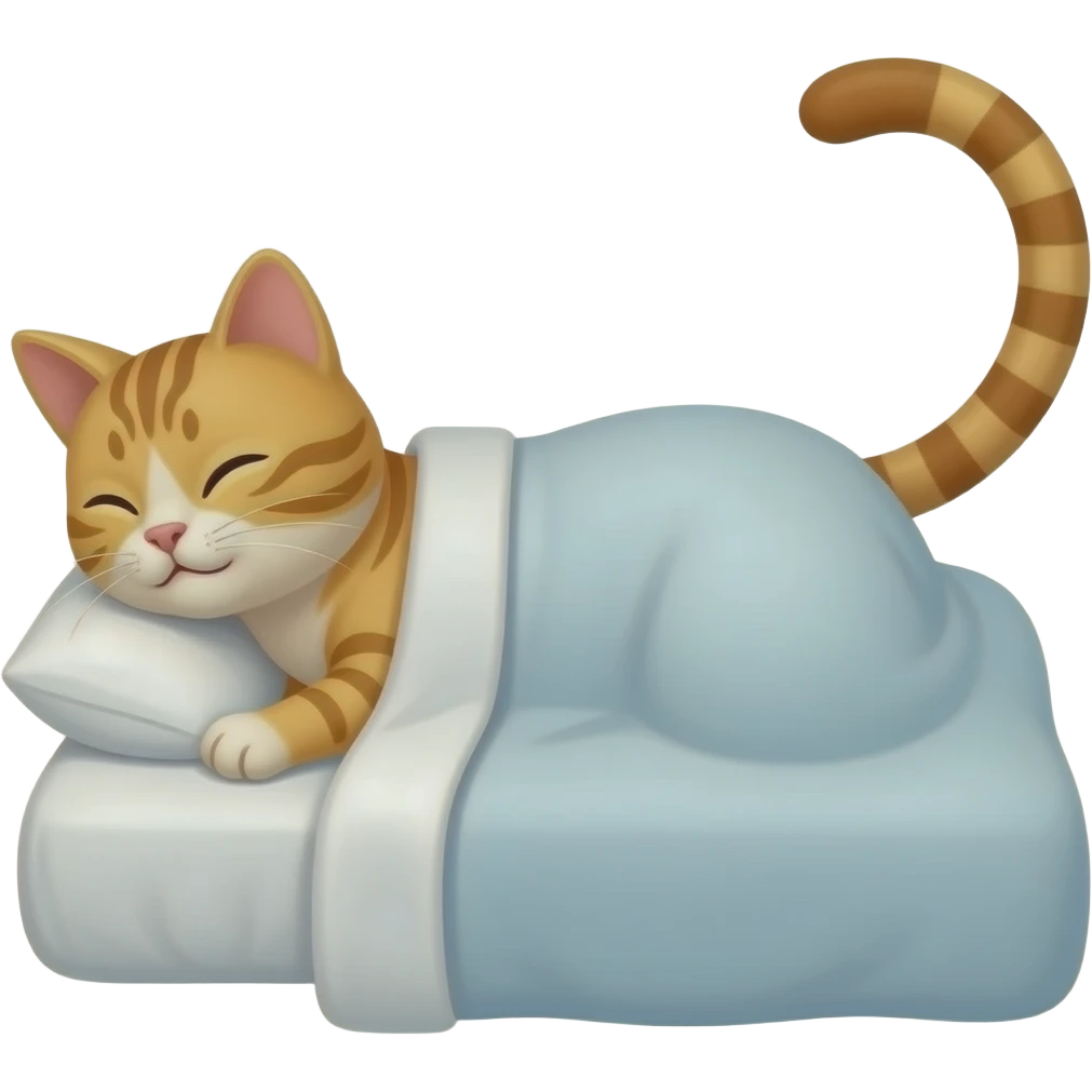 Chat qui va au lit emoji