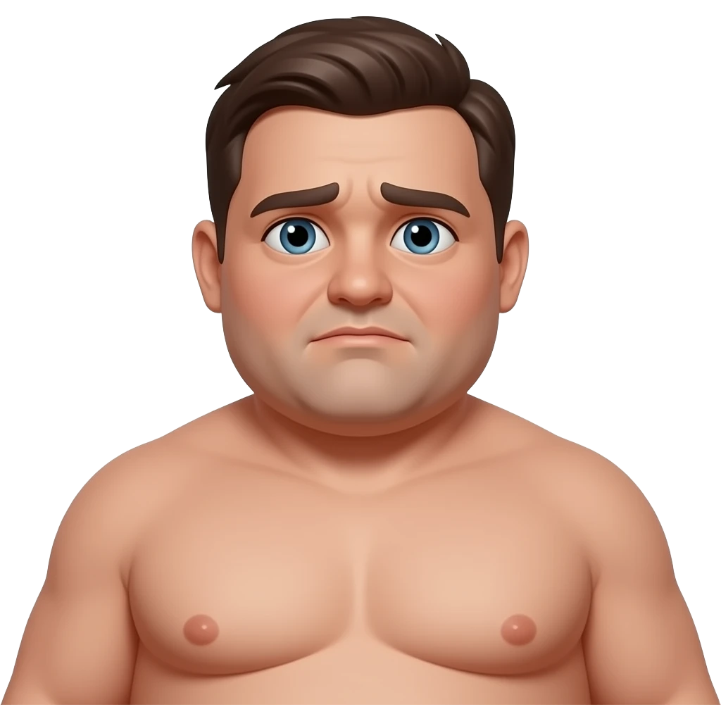 fat sad loser disgusting fat freak naked pudgy freak puffy lumps emoji