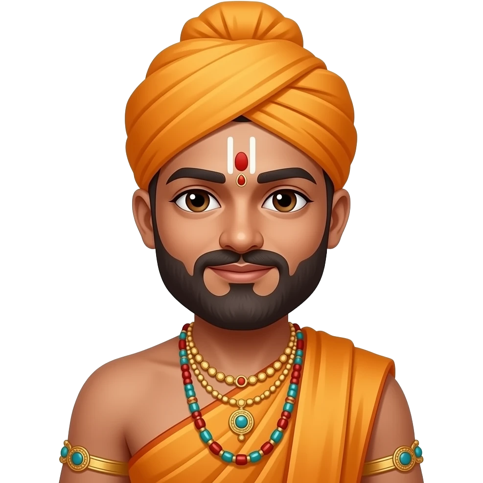 A Hindu man wear Hindu clothes emoji