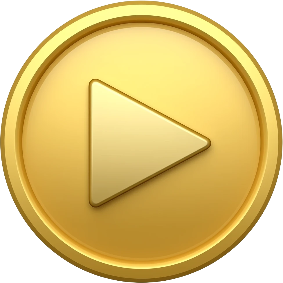 YouTube gold play button emoji
