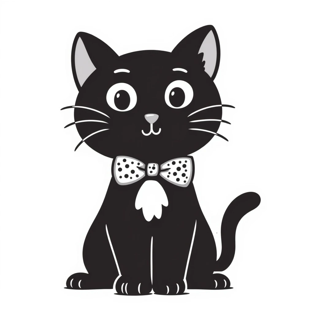 playful cat doodle emoji